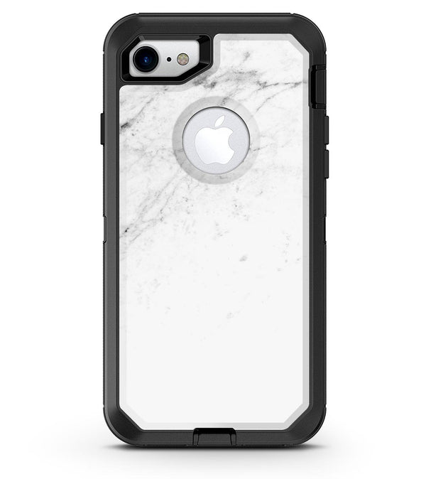White and Black Marble Surface - iPhone 7 or 8 OtterBox Case & Skin Kits