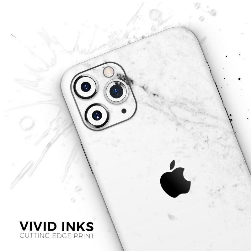 White and Black Marble Surface - Skin-Kit compatible with the Apple iPhone 12, 12 Pro Max, 12 Mini, 11 Pro or 11 Pro Max (All iPhones Available)