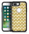White and Gold Foil Hearts v11 - iPhone 7 or 7 Plus Commuter Case Skin Kit