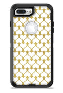 White and Gold Foil Hearts v13 - iPhone 7 or 7 Plus Commuter Case Skin Kit