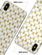 White and Gold Foil Hearts v13 - iPhone X Clipit Case