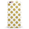 White and Gold Foil Polka v10 iPhone 6/6s or 6/6s Plus INK-Fuzed Case