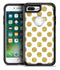 White and Gold Foil Polka v10 - iPhone 7 or 7 Plus Commuter Case Skin Kit