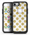 White and Gold Foil Polka v10 - iPhone 7 or 8 OtterBox Case & Skin Kits