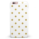 White and Gold Foil Polka v12 iPhone 6/6s or 6/6s Plus INK-Fuzed Case