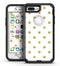 White and Gold Foil Polka v12 - iPhone 7 Plus/8 Plus OtterBox Case & Skin Kits