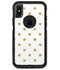 White and Gold Foil Polka v12 - iPhone X OtterBox Case & Skin Kits