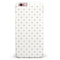 White and Gold Foil Polka v14 iPhone 6/6s or 6/6s Plus INK-Fuzed Case