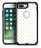 White and Gold Foil Polka v14 - iPhone 7 or 7 Plus Commuter Case Skin Kit
