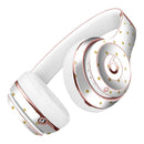 White and Gold Foil Polka v14 Full-Body Skin Kit for the Beats by Dre Solo 3 Wireless Headphones