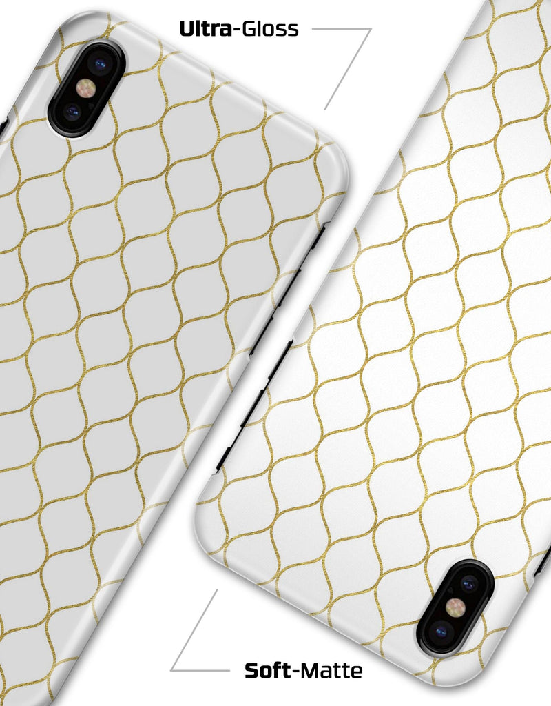 White and Gold Foil v1 - iPhone X Clipit Case