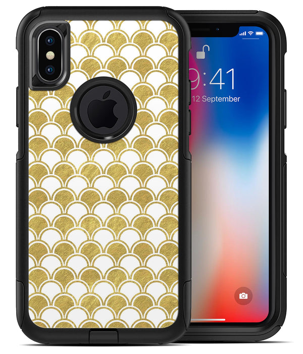 White and Gold Foil v2 - iPhone X OtterBox Case & Skin Kits