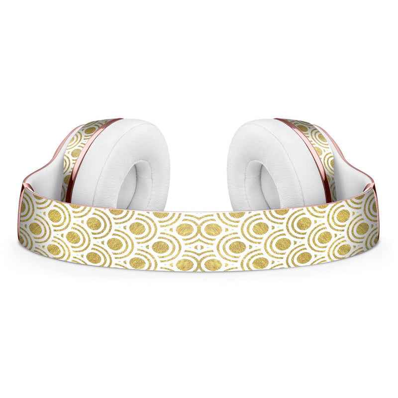 White and Gold Foil v3 Full-Body Skin Kit for the Beats by Dre Solo 3 Wireless Headphones
