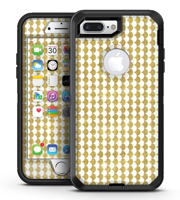 White and Gold Foil v4 - iPhone 7 Plus/8 Plus OtterBox Case & Skin Kits