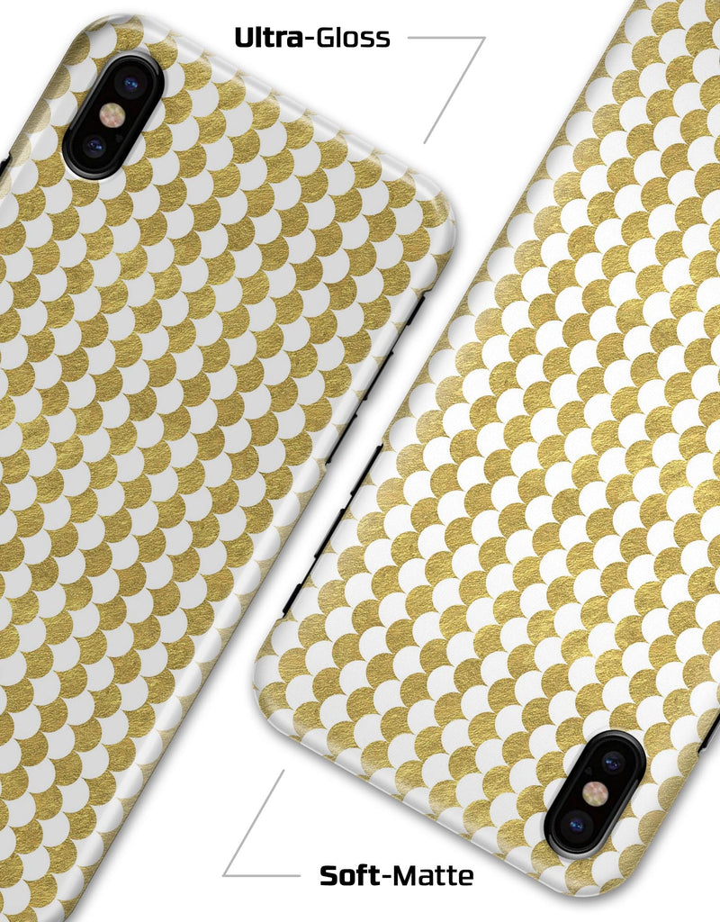 White and Gold Foil v4 - iPhone X Clipit Case
