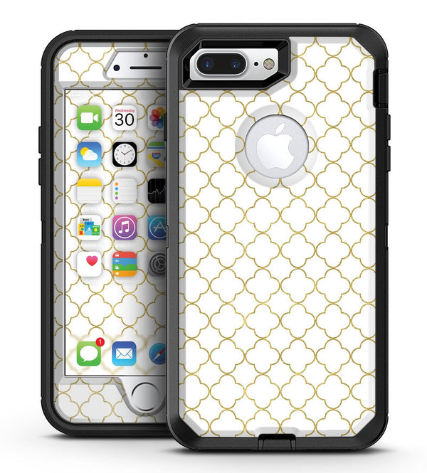 White and Gold Foil v5 - iPhone 7 Plus/8 Plus OtterBox Case & Skin Kits