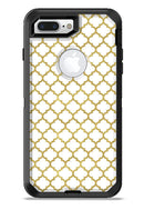 White and Gold Foil v6 - iPhone 7 or 7 Plus Commuter Case Skin Kit