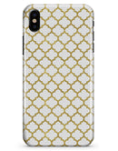 White and Gold Foil v6 - iPhone X Clipit Case