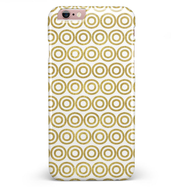 White and Gold Foil v7 iPhone 6/6s or 6/6s Plus INK-Fuzed Case