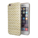 White and Gold Foil v7 iPhone 6/6s or 6/6s Plus 2-Piece Hybrid INK-Fuzed Case