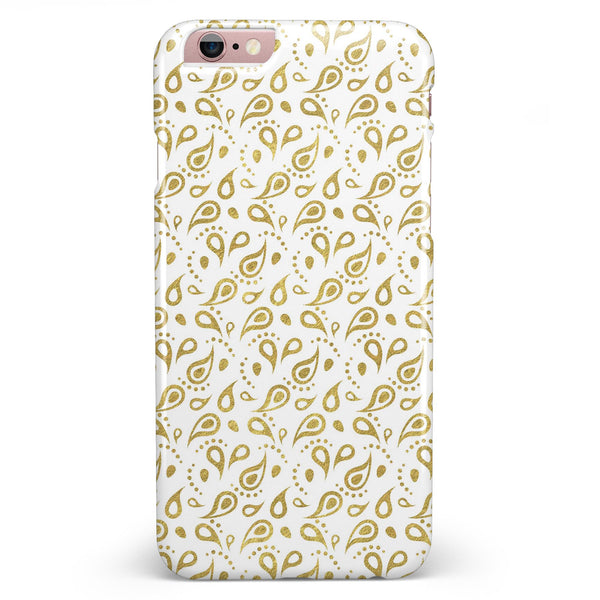 White and Gold Foil v8 iPhone 6/6s or 6/6s Plus INK-Fuzed Case