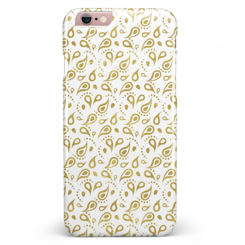 White and Gold Foil v8 iPhone 6/6s or 6/6s Plus INK-Fuzed Case