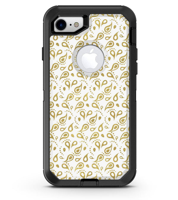 White and Gold Foil v8 - iPhone 7 or 8 OtterBox Case & Skin Kits