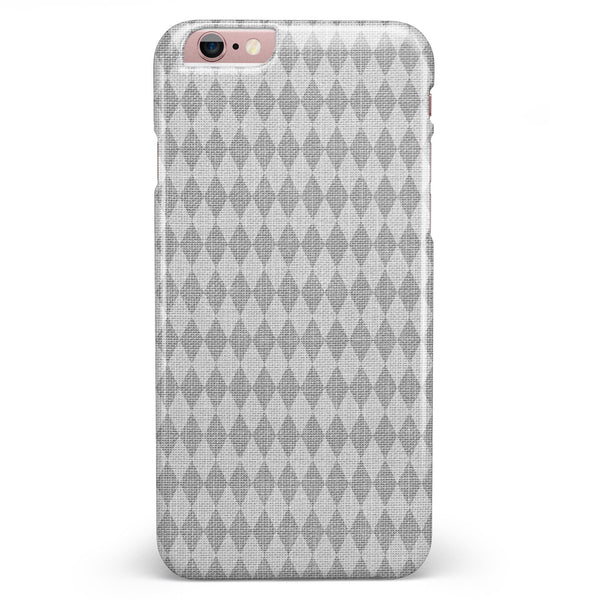 White and Gray Diamond Board Pattern iPhone 6/6s or 6/6s Plus INK-Fuzed Case