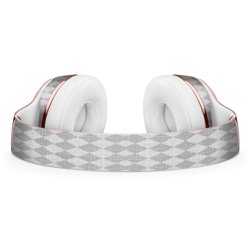 White and Gray Diamond Board Pattern Full-Body Skin Kit for the Beats by Dre Solo 3 Wireless Headphones