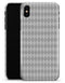 White and Gray Diamond Board Pattern - iPhone X Clipit Case