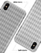 White and Gray Diamond Board Pattern - iPhone X Clipit Case