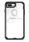 White and Gray Neutral Marble Surface - iPhone 7 or 7 Plus Commuter Case Skin Kit