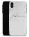 White and Gray Neutral Marble Surface - iPhone X Clipit Case