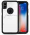 White and Gray Neutral Marble Surface - iPhone X OtterBox Case & Skin Kits