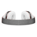 White and Gray Scratched Fabric Surface Full-Body Skin Kit for the Beats by Dre Solo 3 Wireless Headphones