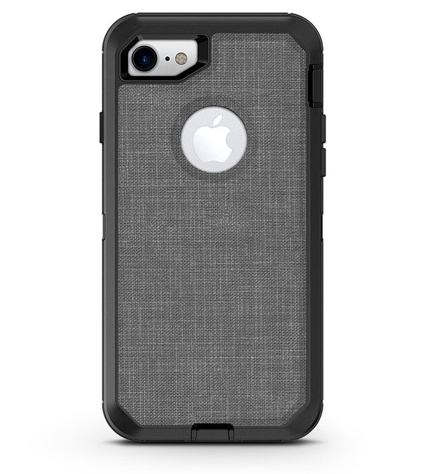 White and Gray Scratched Fabric Surface - iPhone 7 or 8 OtterBox Case & Skin Kits
