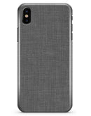 White and Gray Scratched Fabric Surface - iPhone X Clipit Case