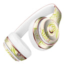 White and Green Floral Damask Pattern Full-Body Skin Kit for the Beats by Dre Solo 3 Wireless Headphones