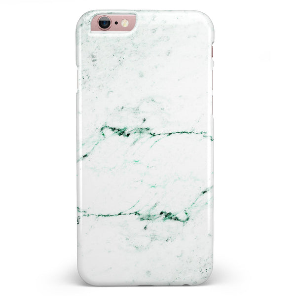 White and Green Marble Surface iPhone 6/6s or 6/6s Plus INK-Fuzed Case