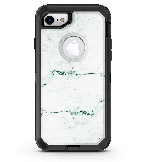 White and Green Marble Surface - iPhone 7 or 8 OtterBox Case & Skin Kits