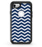 White and Navy Chevron Stripes - iPhone 7 or 8 OtterBox Case & Skin Kits