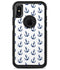 White and Navy Micro Anchors - iPhone X OtterBox Case & Skin Kits