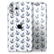 White and Navy Micro Anchors - Skin-Kit compatible with the Apple iPhone 12, 12 Pro Max, 12 Mini, 11 Pro or 11 Pro Max (All iPhones Available)