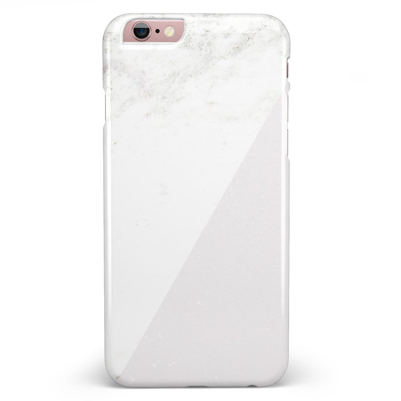 White and Nuetral Marble Slab iPhone 6/6s or 6/6s Plus INK-Fuzed Case