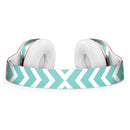 White and Teal Chevron Stripes Full-Body Skin Kit for the Beats by Dre Solo 3 Wireless Headphones