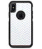 White and Thin Blue Chevron Pattern - iPhone X OtterBox Case & Skin Kits