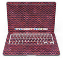 Wine Basic Watercolor Chevron Pattern - MacBook Air Skin Kit