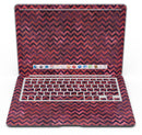 Wine Basic Watercolor Chevron Pattern - MacBook Air Skin Kit