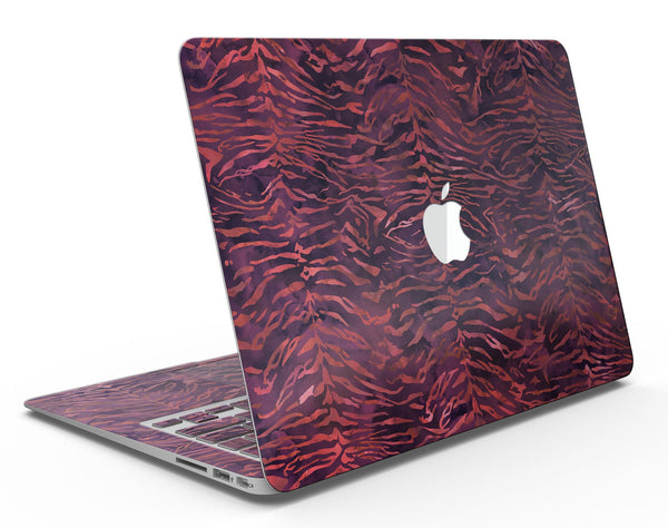 Wine Watercolor Tiger Pattern - MacBook Air Skin Kit