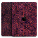Wine Watercolor Tiger Pattern - Full Body Skin Decal for the Apple iPad Pro 12.9", 11", 10.5", 9.7", Air or Mini (All Models Available)